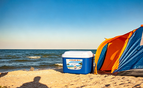 صندوق تبريد خارجي صغير سعة 5 لتر للنزهات